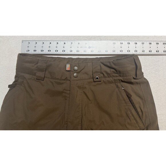 Y2K Burton Snowboarding Pants Men's Size Small Insulated Waterproof Brown Cargo - Picture 12 of 14
